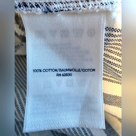 Lands' End Womens Blue and White Striped Shirt Dress Size Small - Picture 6 of 6